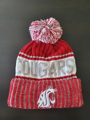 NCAA New Era Washington State Cougars Soft Warm Winter Beanie Knit Pom Pom Hat  • $617.25