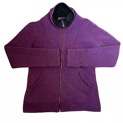 Ibex Wool Womens Purple Zip Up Jacket Xs BB1 • $34.56