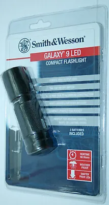 Smith & Wesson S&W Galaxy 9 LED Compact Flashlight AAA Aluminum Body 110204 • $26.97