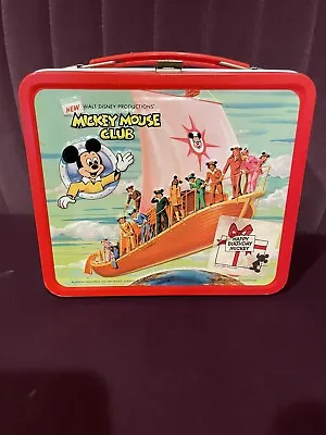 Vintage Mickey Mouse Club Walt Disney Aladdin 1977 Metal Lunch Box New With Tag • $30