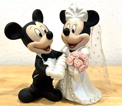 Vintage Mickey Mouse & Minnie 5.5  Wedding Cake Topper Figure Figurine • $79.99