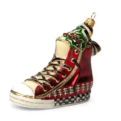 Mackenzie-Childs Glass Holiday High Tops Ornament • $64.99