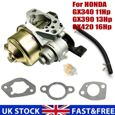 Carburetor Carb For HONDA GX340 11Hp GX390 13Hp GX420 16Hp Engine W/Gaskets UK • £10.29