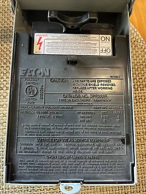 Eaton 60 Amp Non Fused Disconnect - Single Phase 2 Wire • $15