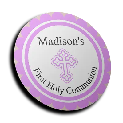 £2.59 • Buy Personalised Holy Communion Christening Baptism Stickers For Sweet Cones