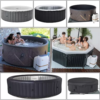 Inflatable Hot Tub Round 4 - 6 Bather Portable Bubble Spa Garden Pool UK • £362.99