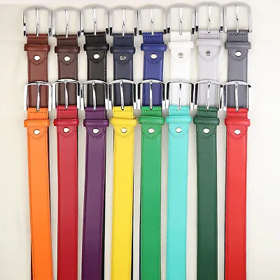 Falari Men Genuine Leather Golf Dress Belt Multiple Colors 9028 • $15.99