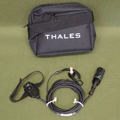 THALES Tactical Covert Ear Mic Headset M10 PTT MBITR With Case • $65