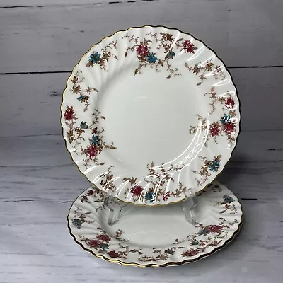 2 Minton ANCESTRAL Salad Plates 7-7/8  Excellent Condition Wreath Backstamp • $9.99