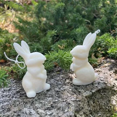 Rabbit Figurine Candle Easter Gift Décor Candle Handmade Gift • $16.50