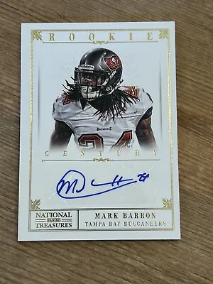 2012 National Treasures Century Gold Signatures /49 Mark Barron RC Rookie Auto • $44.95