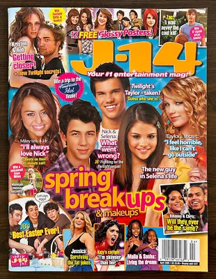J-14 Magazine April 2009 Paramore Zac Efron Taylor Swift Jonas Bros Miley Cyrus • $20