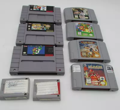 Super Nintendo & Nintendo 64 Games Lot 7 Games Memory Performance Card UNTESTED • $20.50