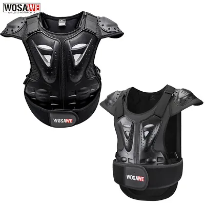 WOSAWE Adult/Childs Armor Jacket Motorcycle Full Body Chest Vest Motorbike Gear • $41.55