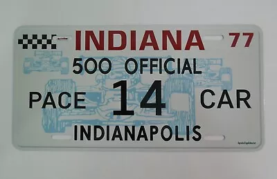 Novelty Replica 1977 Indianapolis 500 Pace Car License Plate Oldsmobile Delta 88 • $79.99