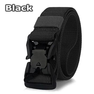 Tactical Men Nylon Belt Automatic Buckle With Quick Ratchet Belts Waist For Men • $8.95