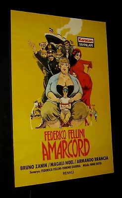 Original TURKEY 1 Sheet FEDERICO FELLINI AMARCORD Magali Noël BRUNO ZANIN • $32.99