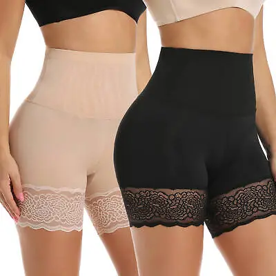Women Slip Shorts For Under Dresses Anti Chafing Underwear Boyshorts Slim Panty • £13.99