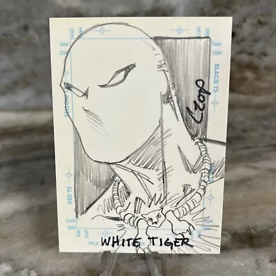98 Skybox Marvel Creators Collection White Tiger Sketchagraph Card John Czop • $699.95