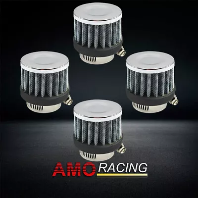 4 Pcs 1  25mm Car Mini Mushroom Head Air Filter Modified Exhaust Pipe Silver • $19.88