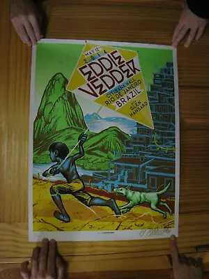 Eddie Vedder Poster Pearl Jam Rio De Janeiro Brazil Concert May 12 2014 S/N • $847.42