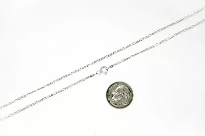ITALY 925 SOLID Sterling Silver FIGARO Chain Necklace Or Bracelet  7  - 34  .925 • $9.86