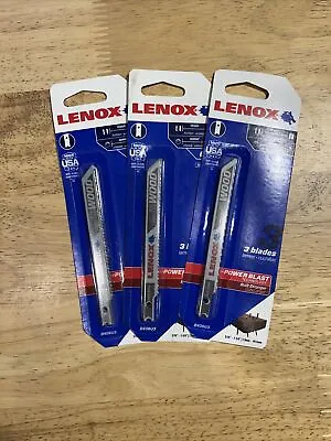 Lenox 1991409 Nail Embedded Wood Cut U-Shank Jig Saw Blades 6 TPI 4 (3)3-Pack • $20.99