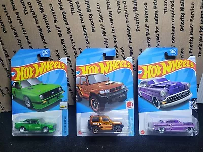 Hot Wheels Mitsubishi Pajero Evolution STH/Ford Escort STH/custom 53 Chevy TH  • $66