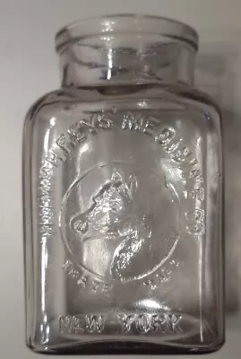 Humphreys' Medicine Co. New York  Horsehead Trademark Nice Veterinary Bottle • $37