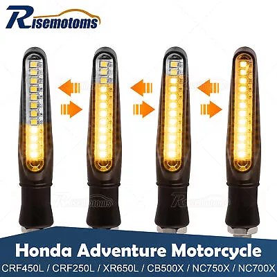 4x LED Motorcycle Turn Signals Flash Indicator For Honda CRF250L CRF450L XR650L • $11.99