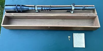 J. Unertl Rifle Scope 20x SN: 28756 Junertl John Unertl Optical Co. Graduated Hd • $1800