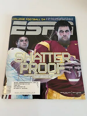 ESPN The Magazine August 2004 David Pollack Matt Leinart Cover Complete • $6.47