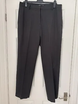 £2 • Buy Grey Straight Leg Trousers With Stretch From M&s Size Uk 16
