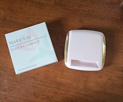 Mary Kay Empty Refillable Custom Compact Pink Gold #6468 New W/ Box Vintage NOS • $7.99