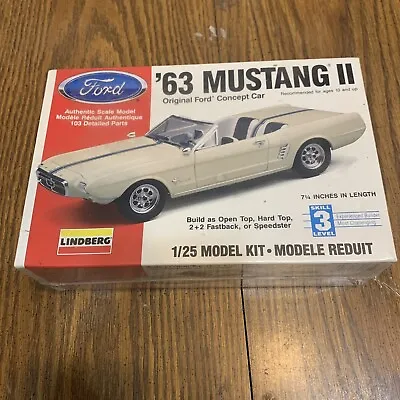 Lindberg Vintage ‘63 Mustang II Original Ford Concept Car Factory Sealed • $29.99