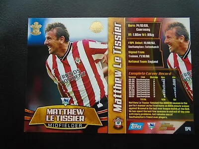 TOPPS PREMIER GOLD 2002 Matt Le Tissier Southampton Card S4 • £1.49