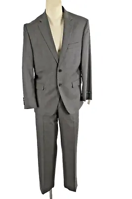 RALPH LAUREN Mens 2 Piece Gray Wool Blazer Pants Set Suit Size 40 • $169.99