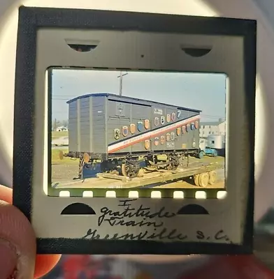 Original Slide Antique Train Car - 1949 Greenville SC - Gratitude Train Car #1 • $2.50