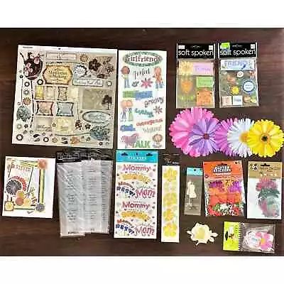 Flowers Friends And Family Stickers And Crafts Lot Of 16 • $9.95