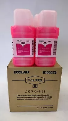 ECOLAB FaciliPro 92 Concentrated Neutral Bathroom Cleaner GS (2 )1.3L 6100274 • $79.95