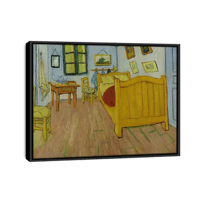 Vincent Van Gogh De Slaapkamer Abstract Painting Framed Oil Canvas Print  • $56.88