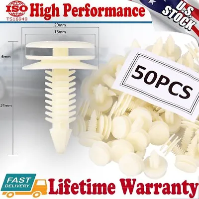 $5.59 • Buy 50PCS Front Door Trim Panel Retainer Car Fasteners Clips For GM Chevy Buick GMC