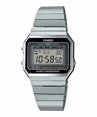 Casio A700W-1A Digital Watch Chronograph Alarm Day/Date Thin Case • $29