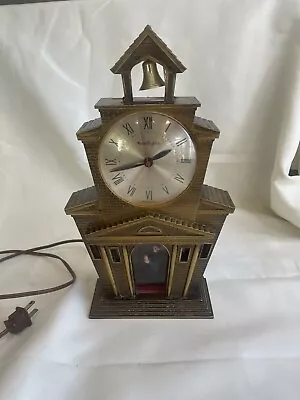 Vintage Mastercrafters Church Clock 560 Plastic Lighted Bell Ringer ~Not Working • $39.95