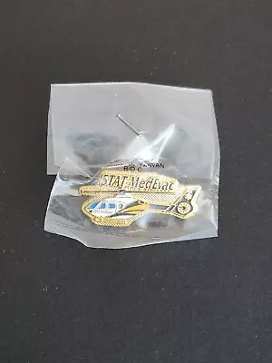 Stat Medevac Helicopter Vintage Lapel Pin NEW IN BAG • $11.35