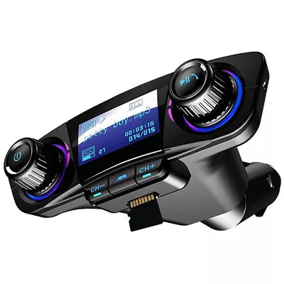 Bluetooth 4.0 Car Wireless FM Transmitter Adapter 2 USB Charger Audio MP3 Player • $17.76