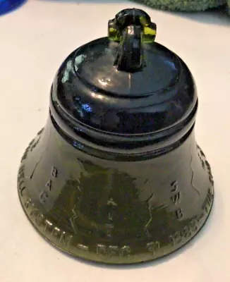 Vintage Bell System Breakup Paperweight Green Glass Dec 31 1983 • $15