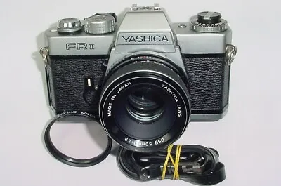 YASHICA FR II 35mm Film SLR Camera With Yashica 55mm F/2 DSB Lens Fully Working • £104.95