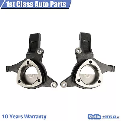 Pair 4.5  Lift Spindles Knuckles For 07-17 Chevy GMC Silverado Sierra C1500 2WD • $154.99