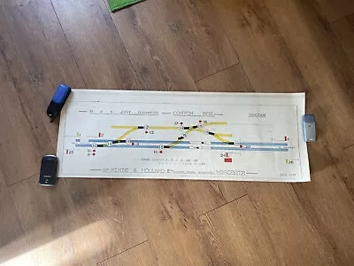 Norfolk & Suffolk Joint Railway Corton Signal Box Diagram Office Copy • £80